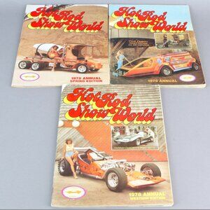 3 Hot Rod Show World magazines from 1978